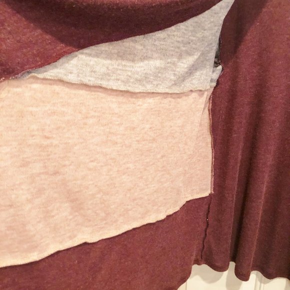 Sun N Moon Open Front Color Block Waterfall Cardigan SIZE  LARGE - Picture 5 of 12